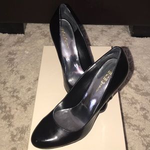Black Patent Platform Pumps